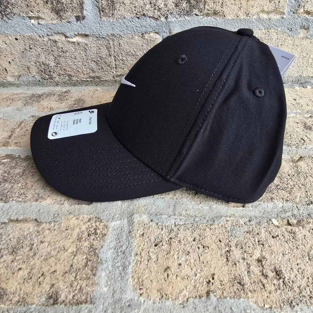 Nike Dri-FIT Club Cap Mens Black M/L Adjustable Snapback Hat FB5372-010 NEW
